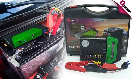 Multifunction Jump Starter with Air Compressor!